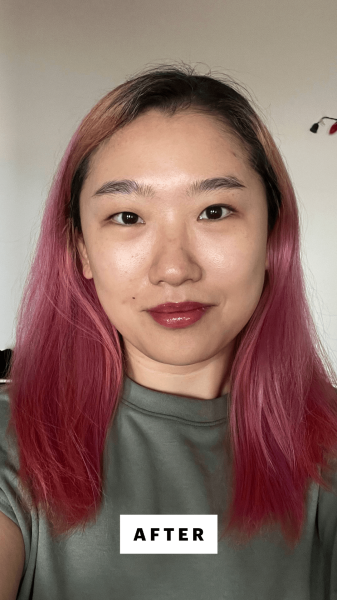 Han after using the Dyson Supersonic Hair Dryer