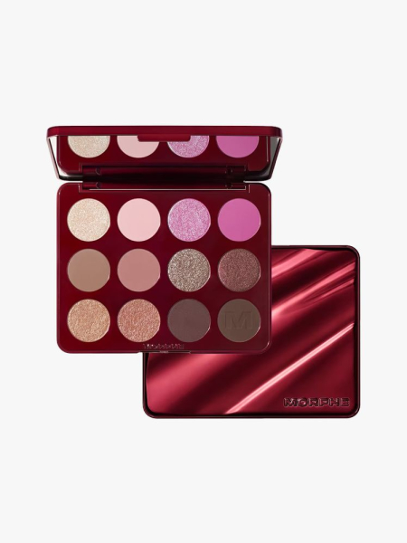 Morphe Naughty Eyeshadow Palette in branded component on a light gray background